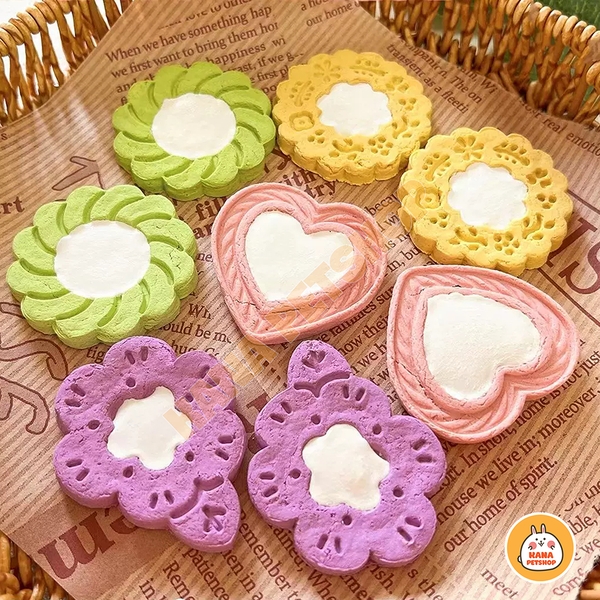 Bánh Ăn Dặm Dinh Dưỡng Hamster  🐹FREESHIP🐹 Bánh Sữa Dê Thịt Xay Không Gia Vị Vỗ Béo Hamster
