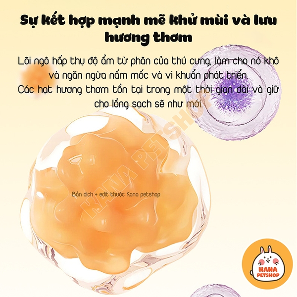 Hạt Khử Mùi Yee 🐹FREESHIP🐹 Hạt Khử 3 Mùi Thành Phần Tự Nhiên Giúp Khử Mùi Lồng Hamster,Sóc,Nhím,Thỏ
