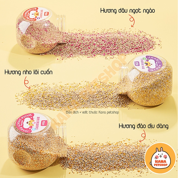 Hạt Khử Mùi Yee 🐹FREESHIP🐹 Hạt Khử 3 Mùi Thành Phần Tự Nhiên Giúp Khử Mùi Lồng Hamster,Sóc,Nhím,Thỏ