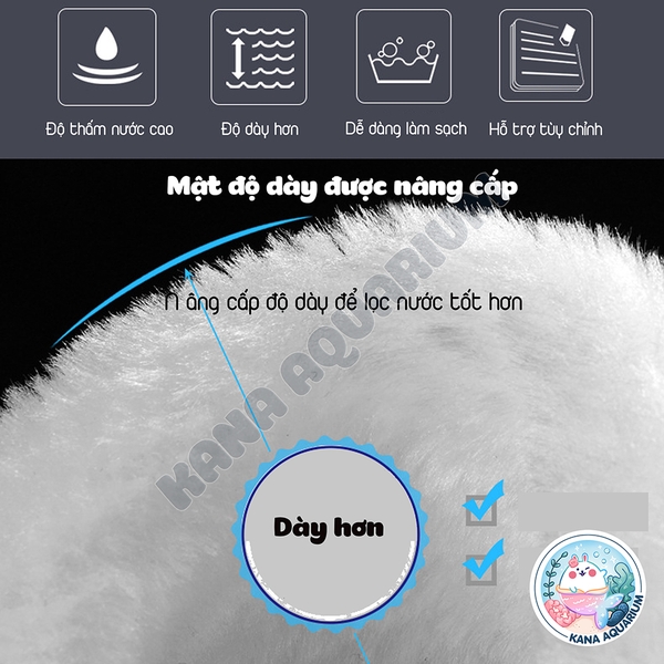 Túi Lọc Bể Cá Cao Cấp Yee 🐟 FREESHIP 🐟 Lúi Lọc Bông Dày 3 Lớp, Lọc 3D Tổ Ong, Lọc Chống Tràn Bể Cá