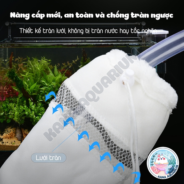 Túi Lọc Bể Cá Cao Cấp Yee 🐟 FREESHIP 🐟 Lúi Lọc Bông Dày 3 Lớp, Lọc 3D Tổ Ong, Lọc Chống Tràn Bể Cá
