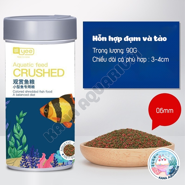 Cám Cá Thủy Sinh Cao Cấp 🐟 FREESHIP 🐟 Thức Ăn Aquatic Foood Crushed Nhiều Đạm Tảo Giúp Cá Lên Màu