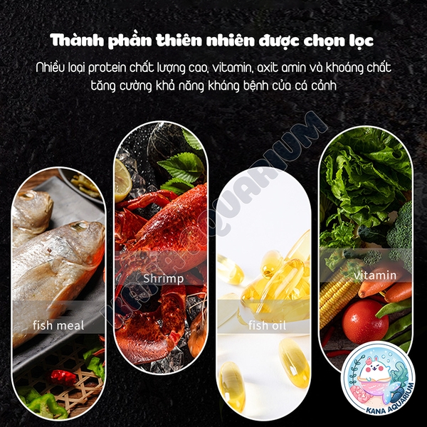Cám cá La Hán 🐟 FREESHIP 🐟 Thức ăn BESSN Flower Horn - Tăng trọng, Tăng đầu, Lên Màu Cho Cá