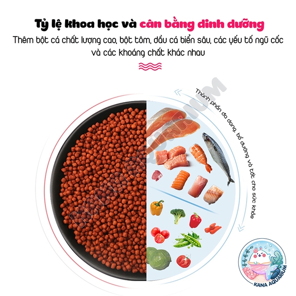 Cám cá La Hán 🐟 FREESHIP 🐟 Thức ăn BESSN Flower Horn - Tăng trọng, Tăng đầu, Lên Màu Cho Cá