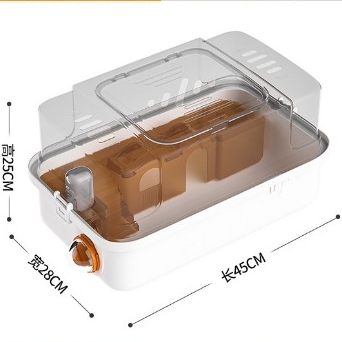 Lồng Mica Hamster Crystal Cao Cấp Size  Đại 45 . Lồng Mica Pha lê Cho hamster Size 45x28x25