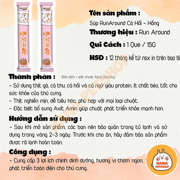 Thanh Dinh Dưỡng Hamster 🐹FREESHIP🐹 Súp Thưởng Runaround Cho Hamster, Sóc, Bọ, Thỏ…