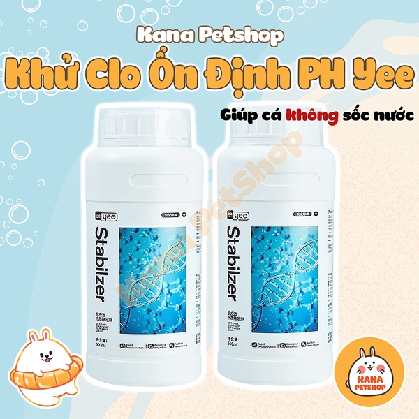Chế Phẩm Yee Stabilizer Cân Bằng Môi Trường Sống Cho Cá 🐟 FREESHIP 🐟 Khử Clo Nước Máy Và Ổn Định PH