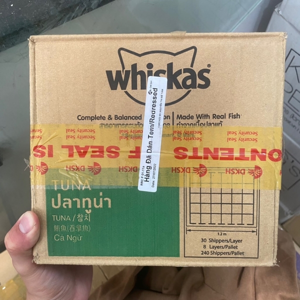 Pate Whiskas Cho Mèo Trưởng Thành (Trên 1 Tuổi)