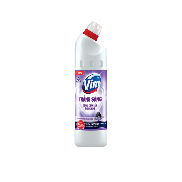 Nước tẩy bồn cầu Vim Trắng sáng hương Oải Hương 870ml