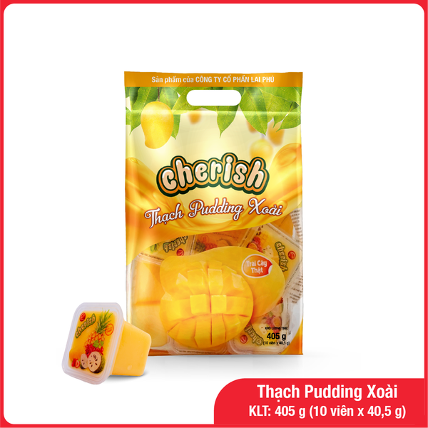 Thạch Pudding Cherish Vị Xoài gói 405g