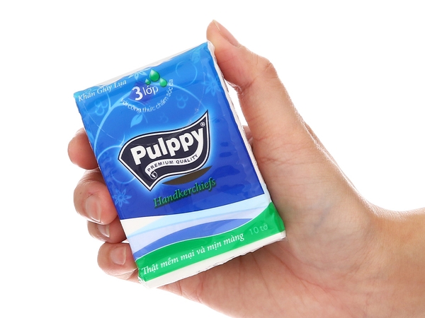 khăn giấy bỏ túi Pulppy 3 lớp 10 tờ