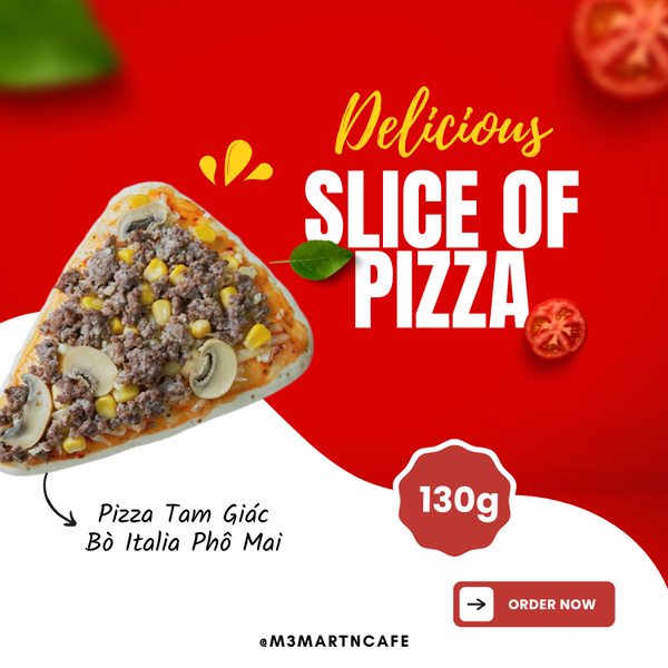Pizza Tam Giác Bò Italia Phô Mai 130g