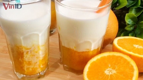 Cam vắt + sữa đặc