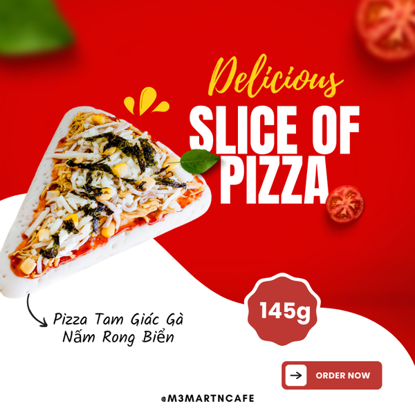 Pizza Tam Giác Gà Nấm Rong Biển 145g
