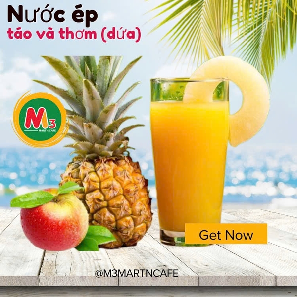 Nước ép táo và thơm (dứa)