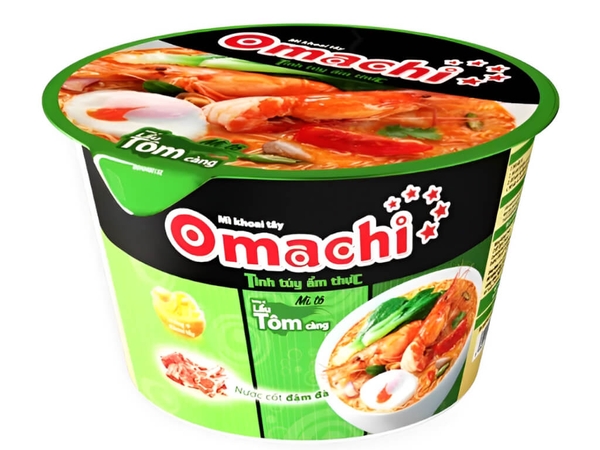 Mì khoai tây Omachi lẩu tôm càng tô 92g