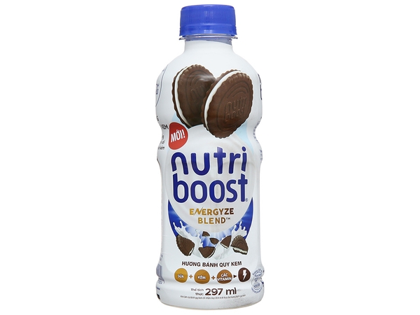 Sữa trái cây Nutriboost hương bánh quy kem 297ml