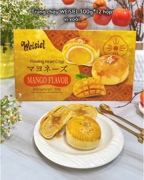 Bánh Trứng Chảy Weisiel  vị xoài hộp 300gr (6 Chiếc)