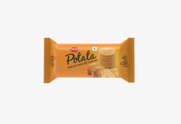 Bánh quy khoai tây vị phô mai Pran Potata gói 70g
