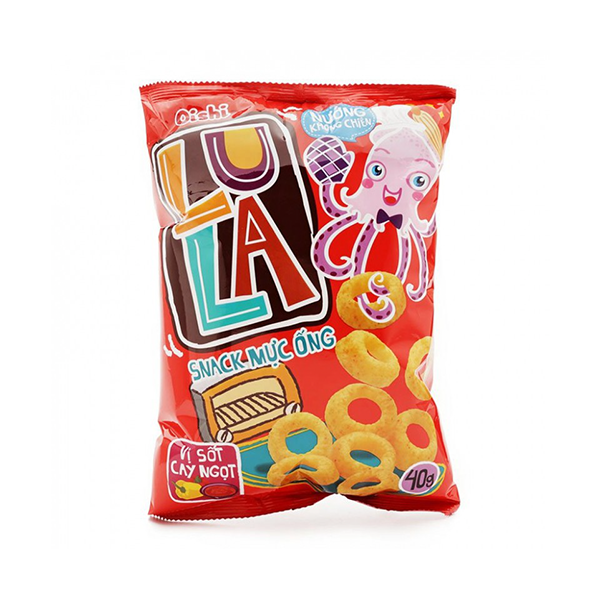 Snack Oishi mực ống Lula vị sốt cay ngọt 68g
