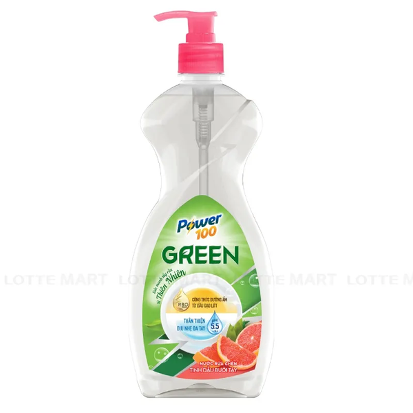 Nước Rửa Chén Power 100 Tinh Dầu Bưởi Tây Chai 750g
