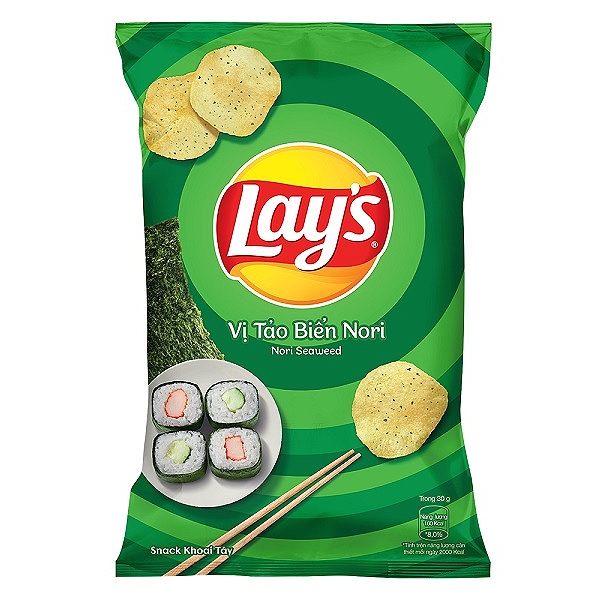 Snack khoai tây vị tảo biển Nori Lay's gói 53g