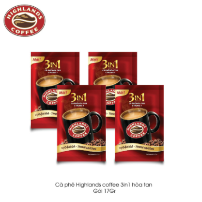Cà phê sữa Highlands 3in1 gói 17g