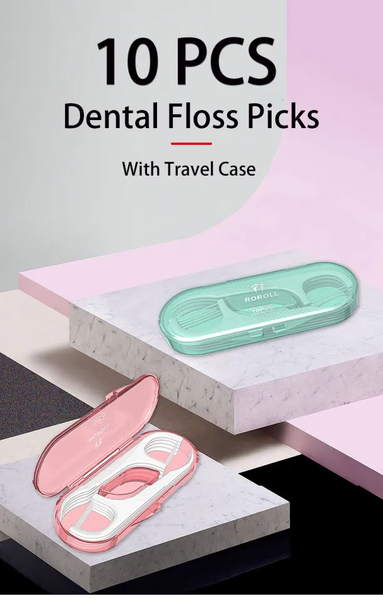 Tăm chỉ active oral care flossers hộp 10 cây