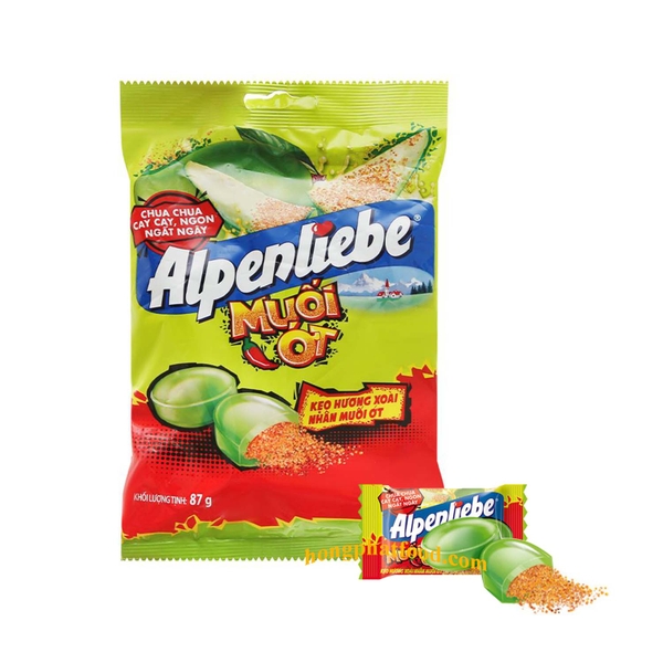 Kẹo hương xoài nhân muối ớt Alpenliebe gói 87g