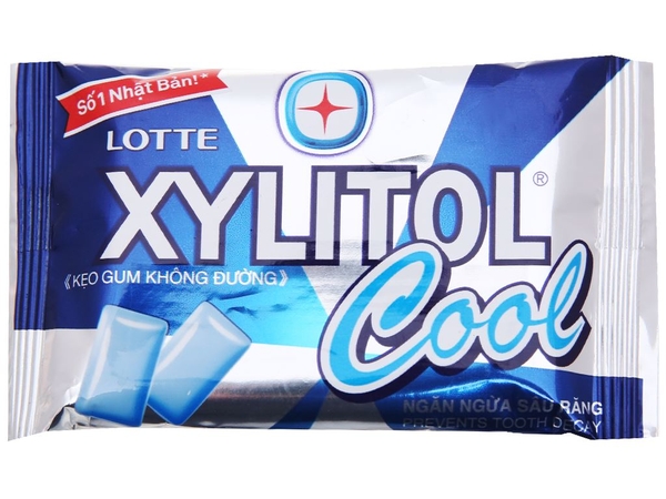 Kẹo gum không đường Lotte Xylitol Cool vỉ 11.6g