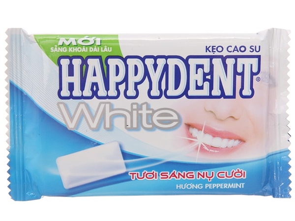 Kẹo cao su Happydent White hương Peppermint vỉ 11.2g