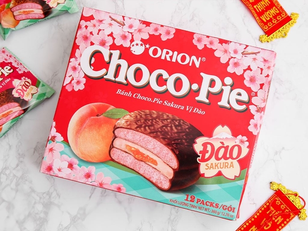 Bánh chocopie Orion vị dưa hấu hộp 336g (12 cái)