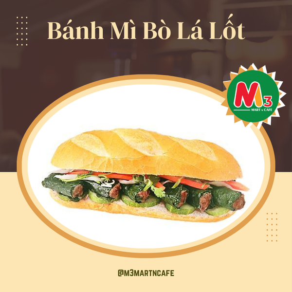 Bánh mì bò lá lốt