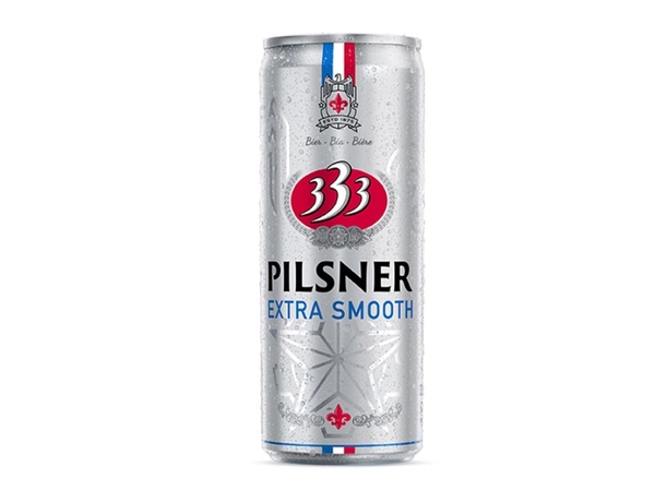 Bia 333 Pilsner Extra Smooth lon 330ml