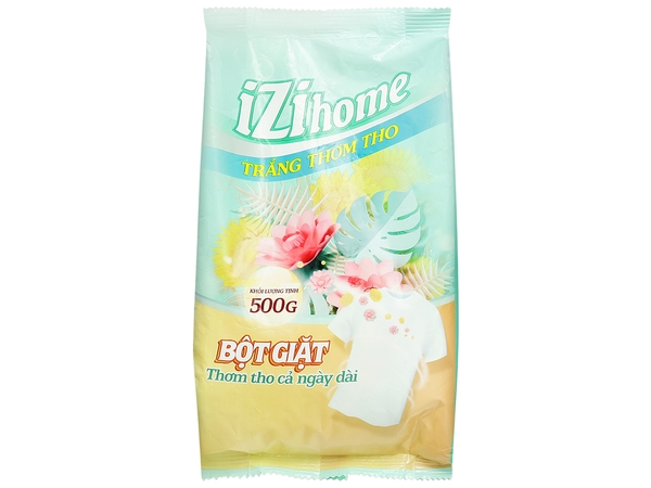 Bột giặt IZI HOME trắng thơm tho túi 500g