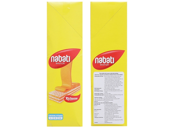 Bánh xốp kem phô mai Richoco Nabati gói 15g