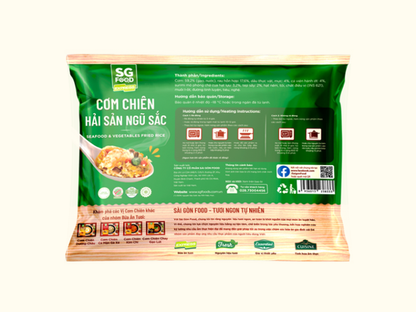 Cơm Chiên Hải Sản Ngũ Sắc SG Food 200g