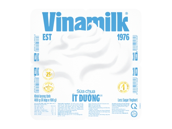 Sữa chua ít đường Vinamilk hộp 100g