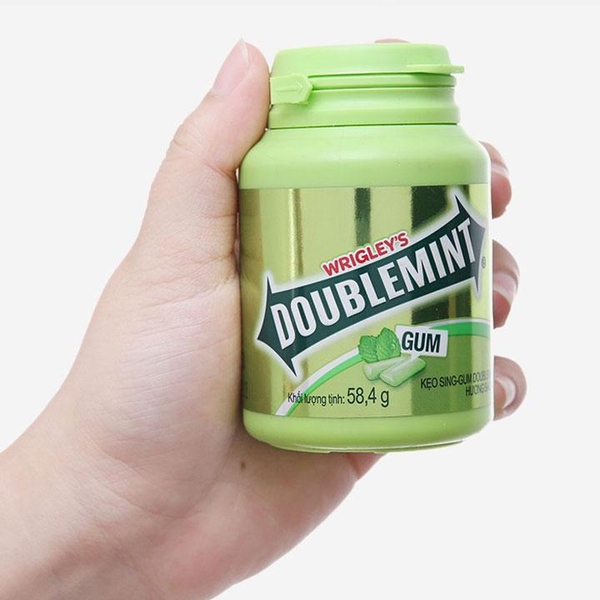 Kẹo sing-gum DoubleMint hương bạc hà hũ 58.4g