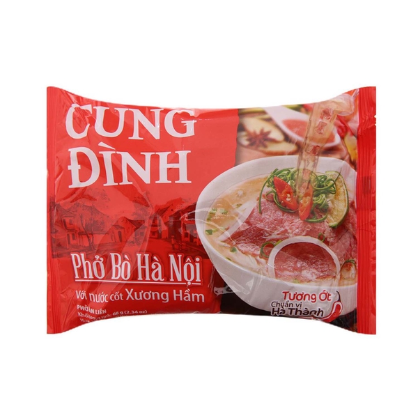 Cung Dinh Ha Noi Beef Rice Noodles 73g Pack