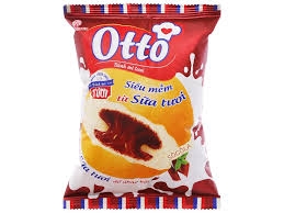 Bánh mì tươi nhân kem socola Otto gói 55g