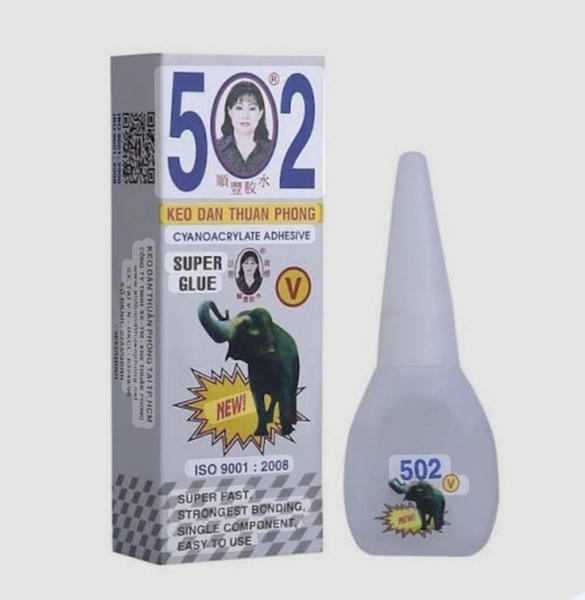 Keo dán con voi 502 V Thuận Phong lọ 10g