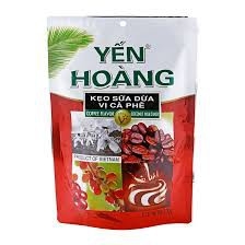 Kẹo sữa dừa vị cà phê Yến Hoàng túi 100g