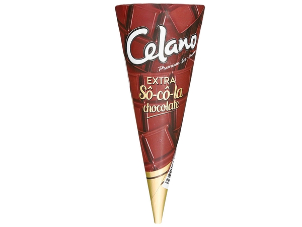 Kem ốc quế  sô cô la extra Celano cây 125ml(75g)