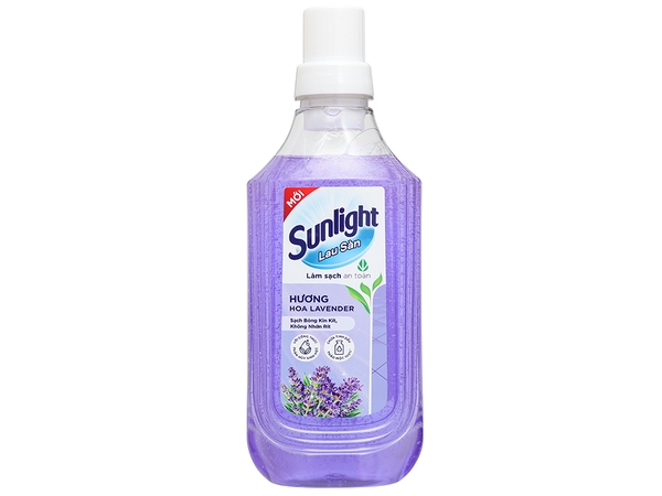 Nước lau sàn Sunlight tinh dầu thảo mộc hương lavender chai 1kg