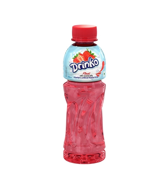 Nước trái cây dâu Pran Drinko Float chai 250ml