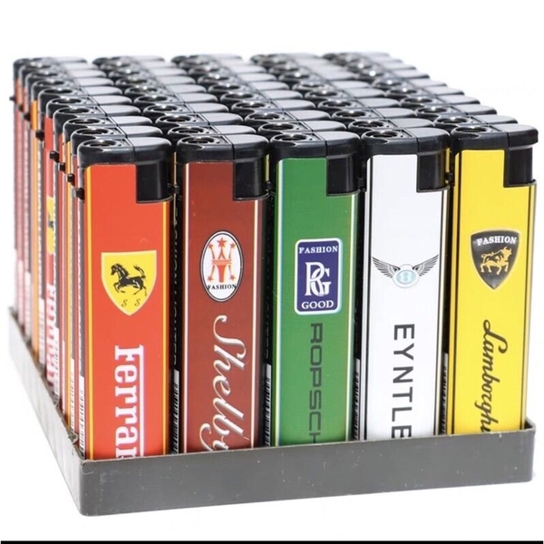 Bật lửa (Lighter) tia xanh màu FOM Siêu Xe (bơm lại được) 1 cái