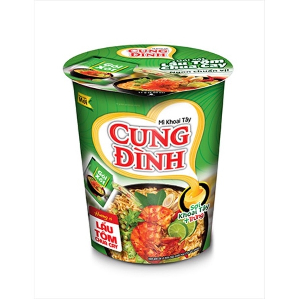 Mì khoai tây Cung Đình lẩu tôm chua cay ly 71g