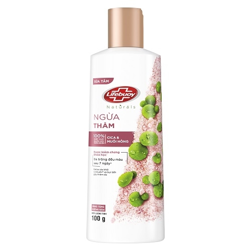 Sữa tắm Lifebuoy Ngừa Thâm Cica & Muối Hồng chai 100g