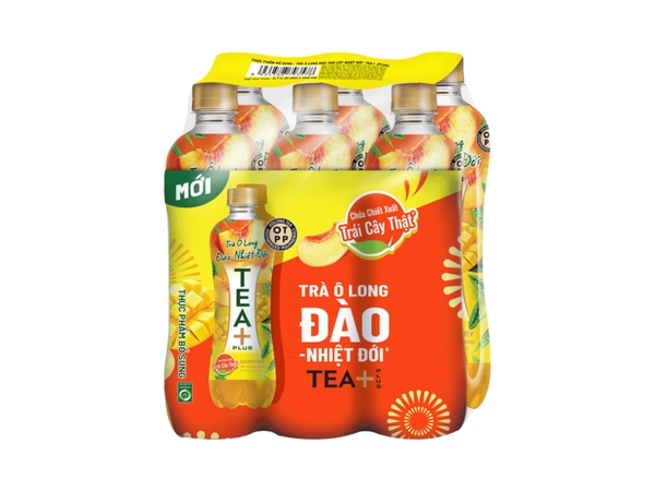Trà Ô Long Tea+ vị đào chai 450ml